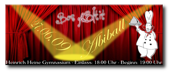 Die Eintrittskarte des Abiballs